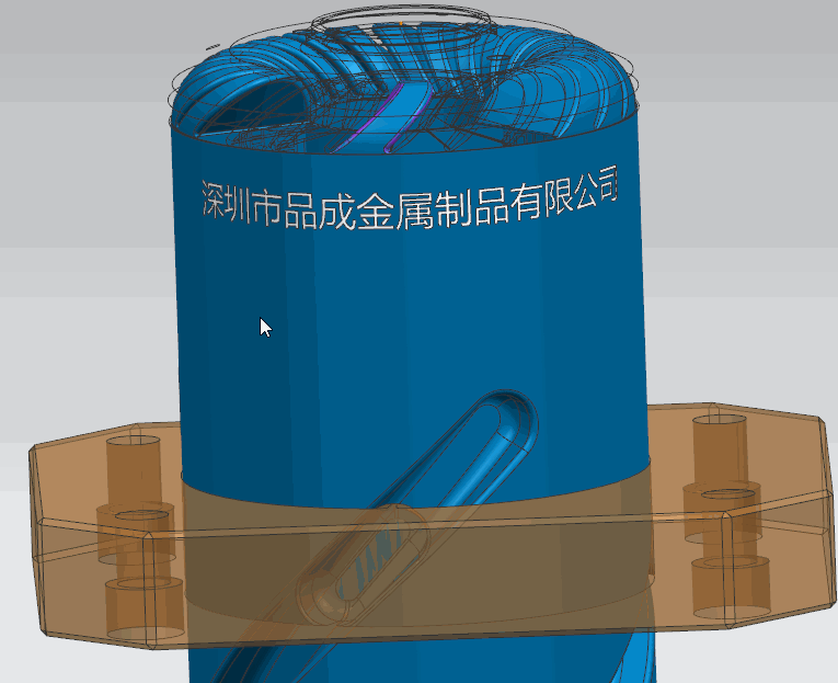 品成壓鑄模具設計：品成金屬于2022年自主研發設計了渦輪葉片旋轉出模